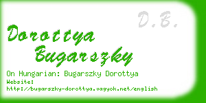 dorottya bugarszky business card